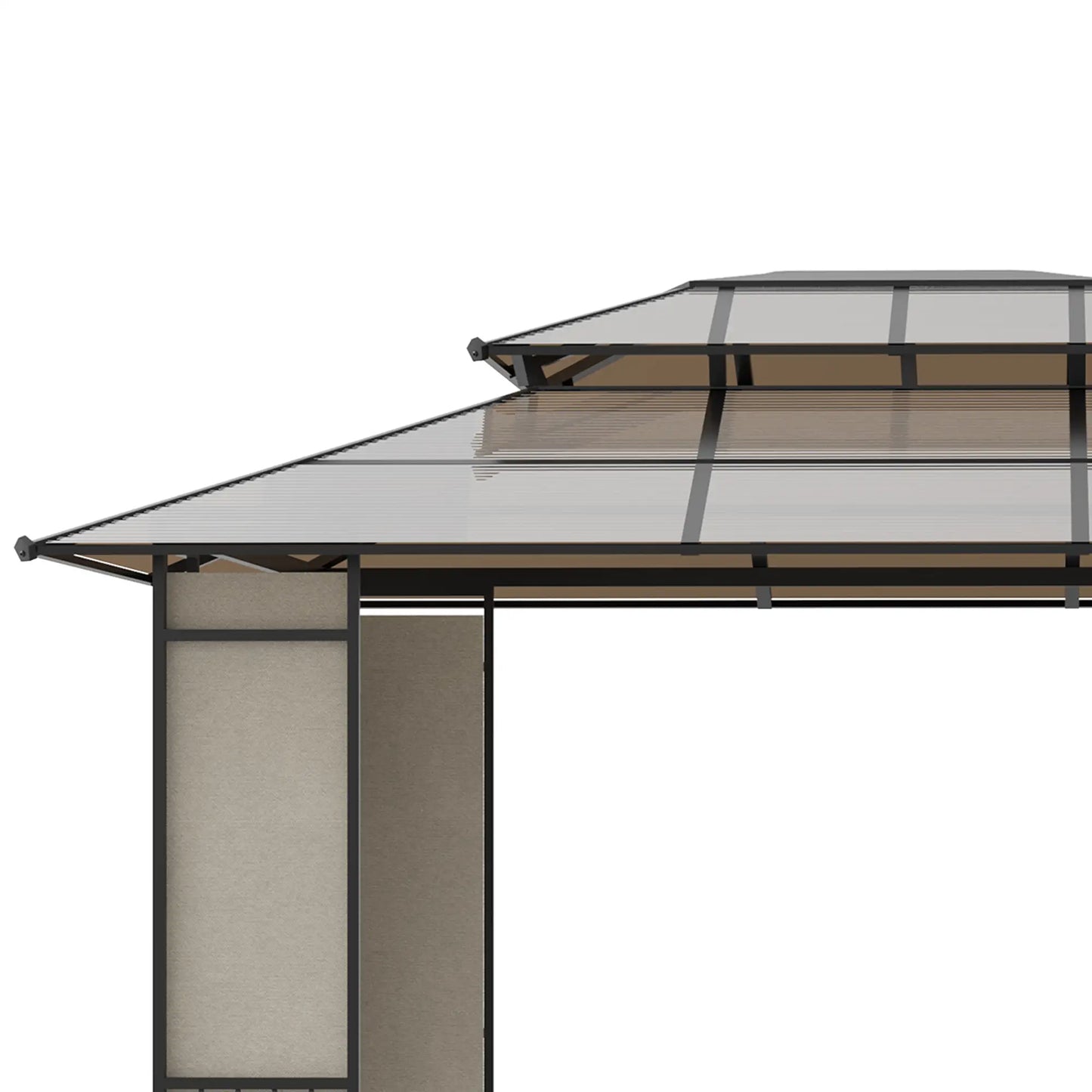 CENADOR DE JARDÍN LUXSHADE 360 CON TECHO DE POLICARBONATO ANTI-UV image 9