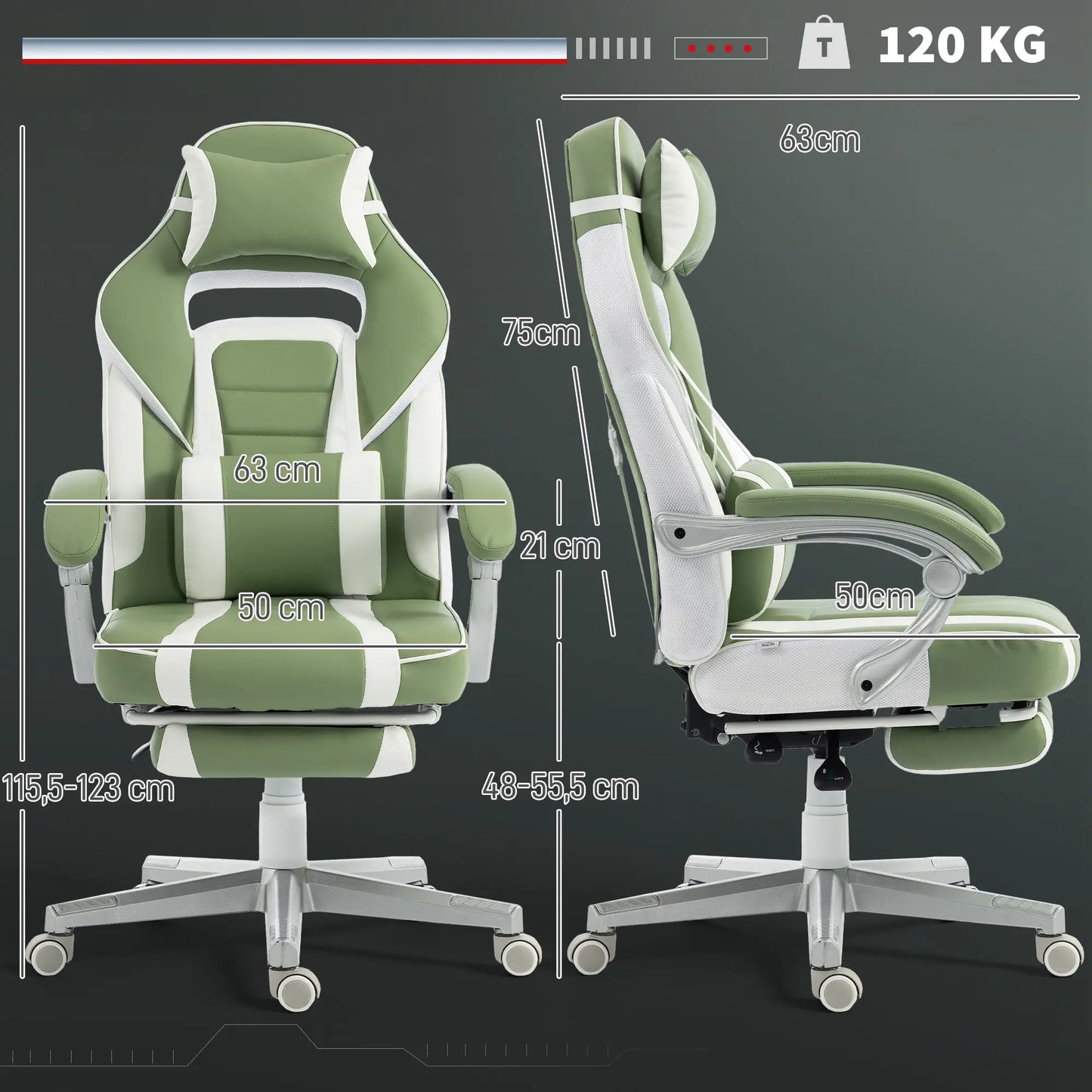 SILLA GAMING MODELO VERDE RELAX PRO image 9