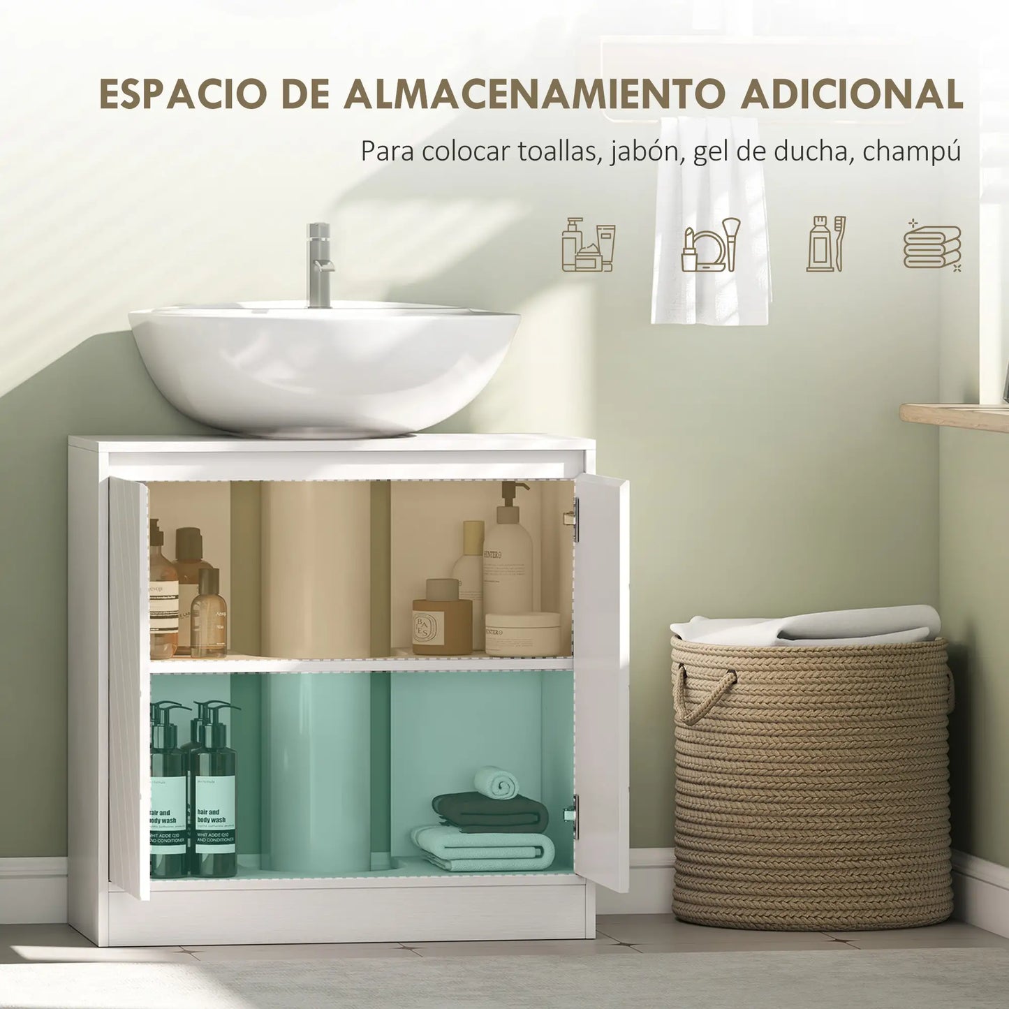 MUEBLE BAJO LAVABO BLANCORA U-60 image 9