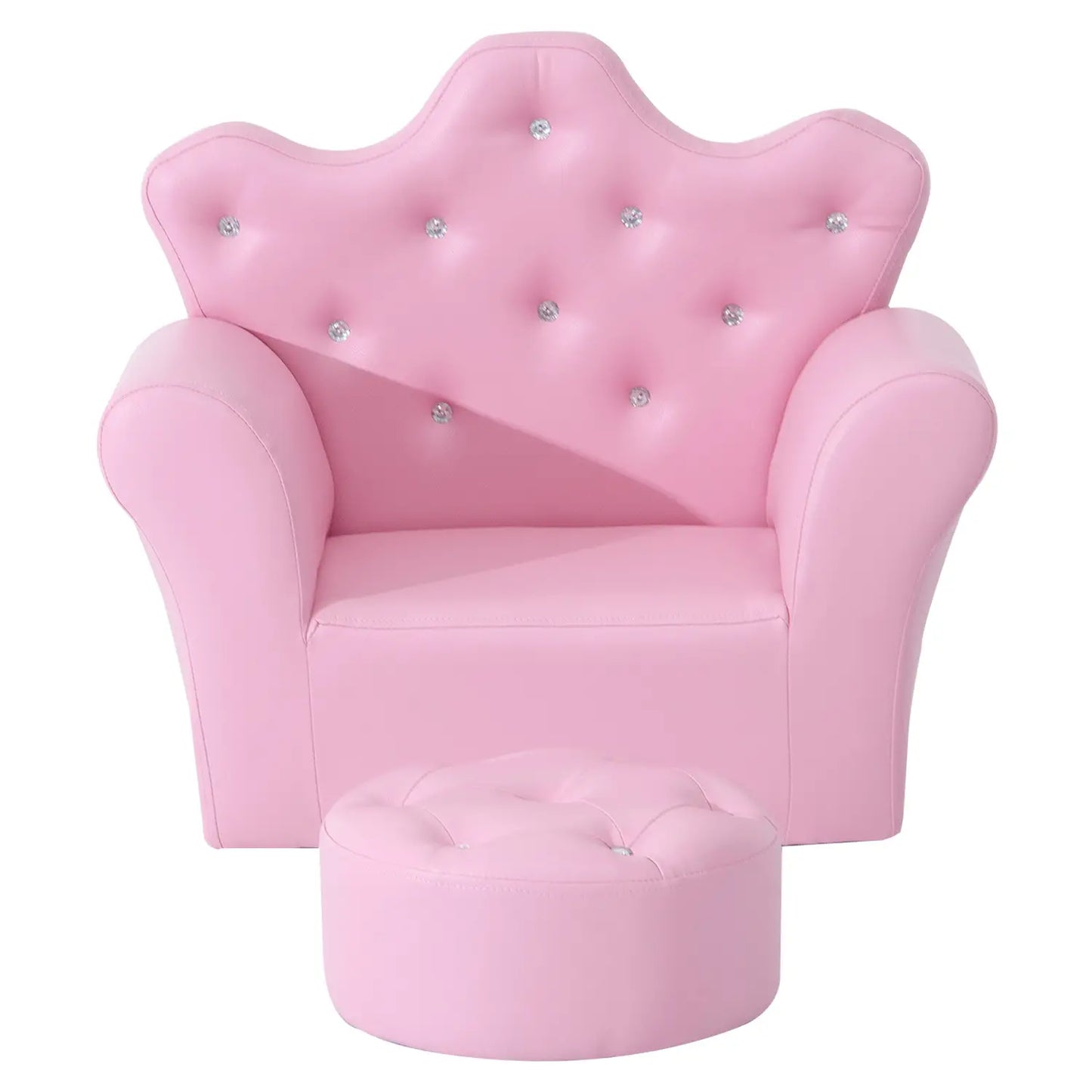SILLÓN INFANTIL PRINCESS RELAX ROSA CON REPOSAPIÉS image 9