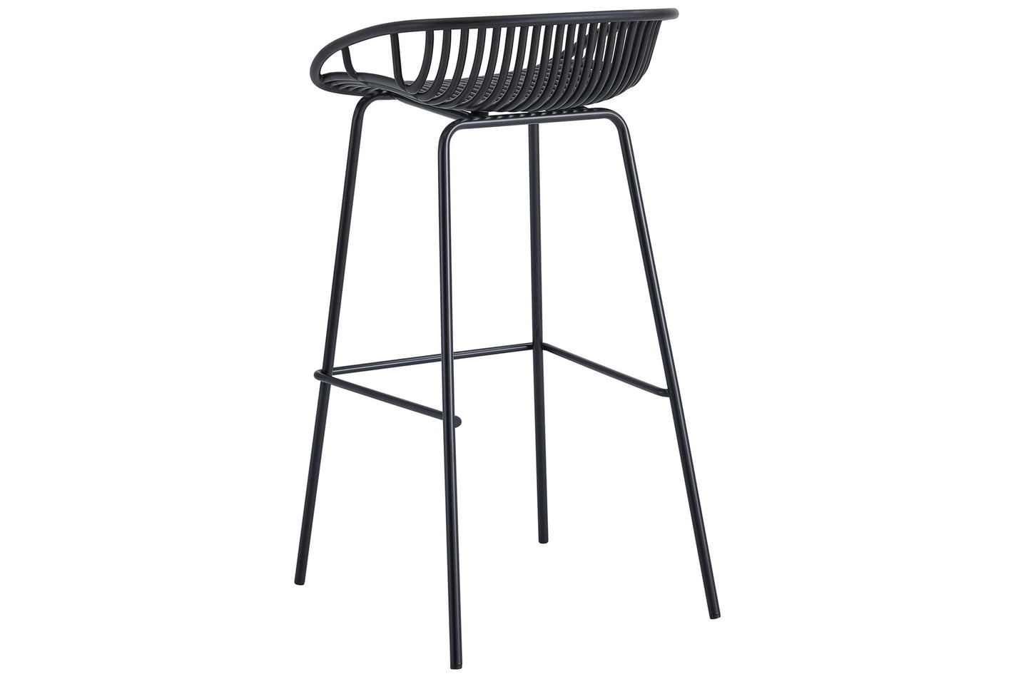 TABURETE ALTO SHELL NEGRO image 5