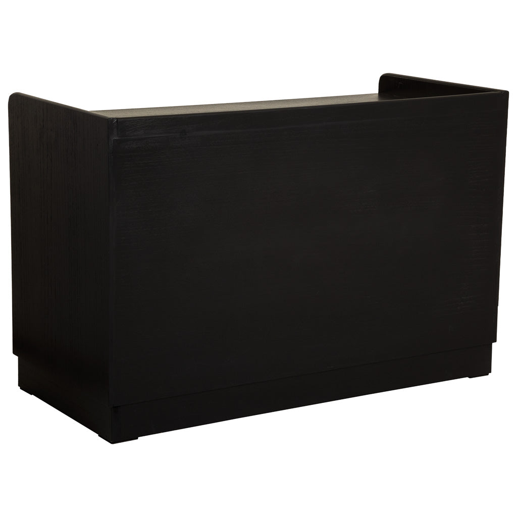 BANCO ZAPATERO TAKI DE MADERA RECUPERADA NEGRA image 8