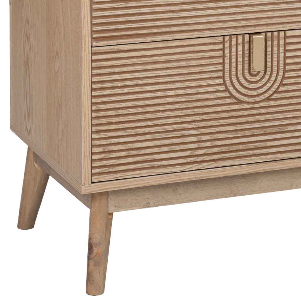 🪵 APARADOR MARCO – MADERA MARRÓN, 120x39x90 CM