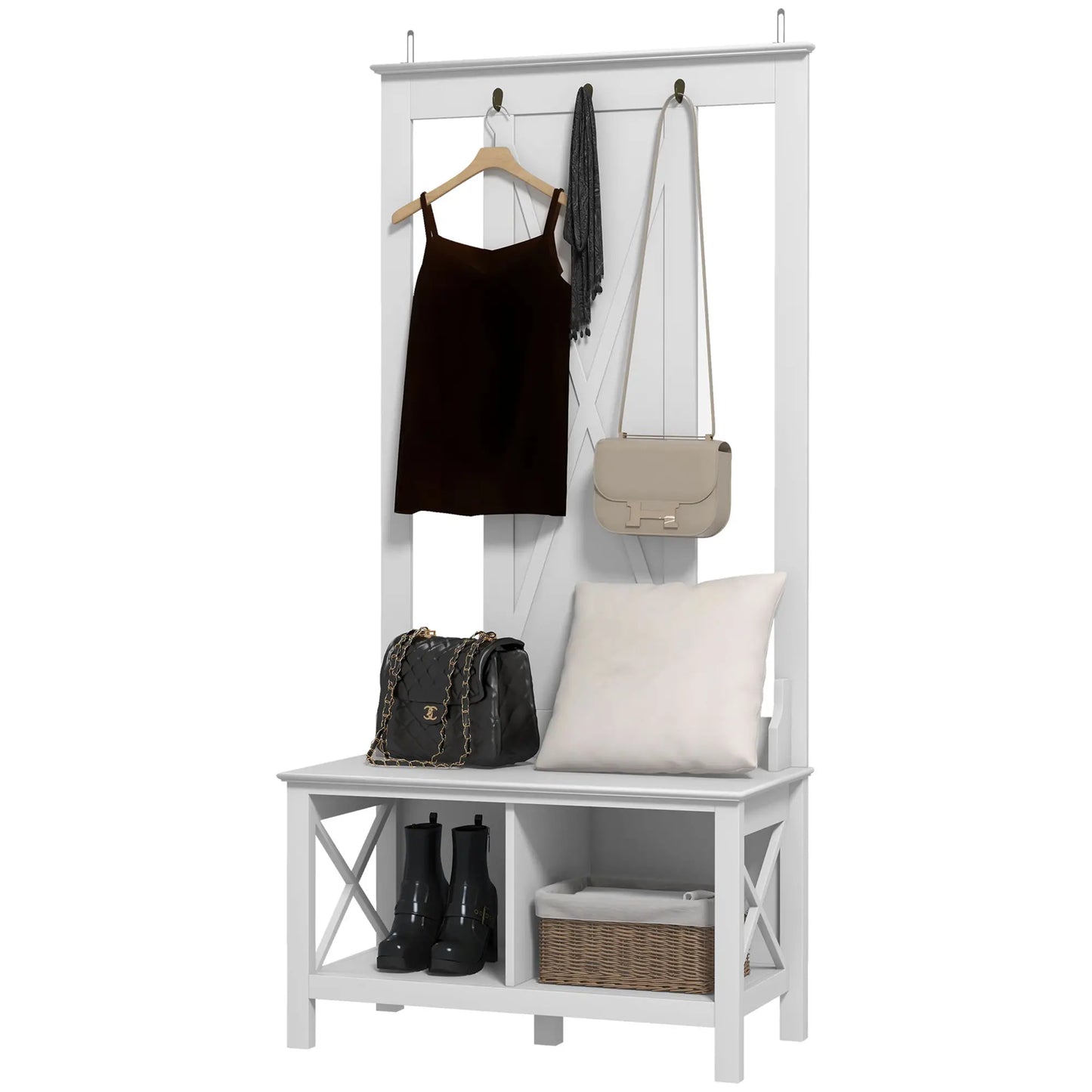 PERCHERO WHITE NORDIC BENCH 3 EN 1 image 9