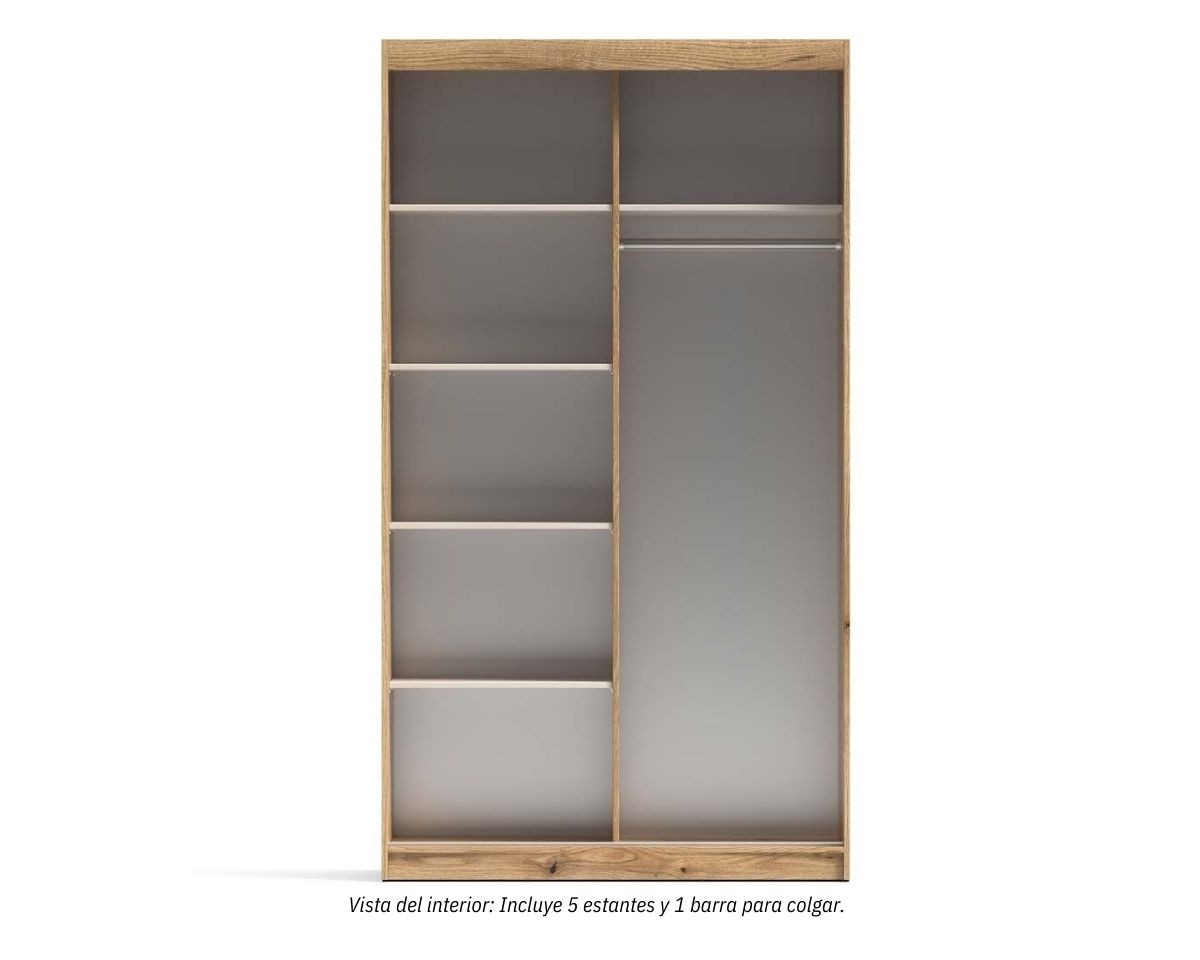 ARMARIO INOVA URBAN 120 – ARMARIO 2 PUERTAS CORREDERAS CON ESPEJO image 3