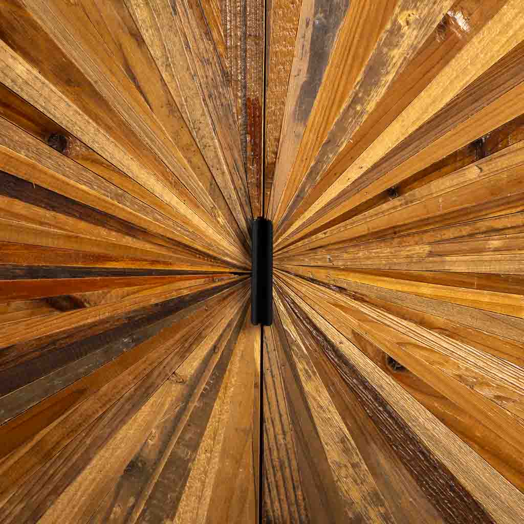 APARADOR TAKI DE MADERA RECUPERADA NEGRA image 8