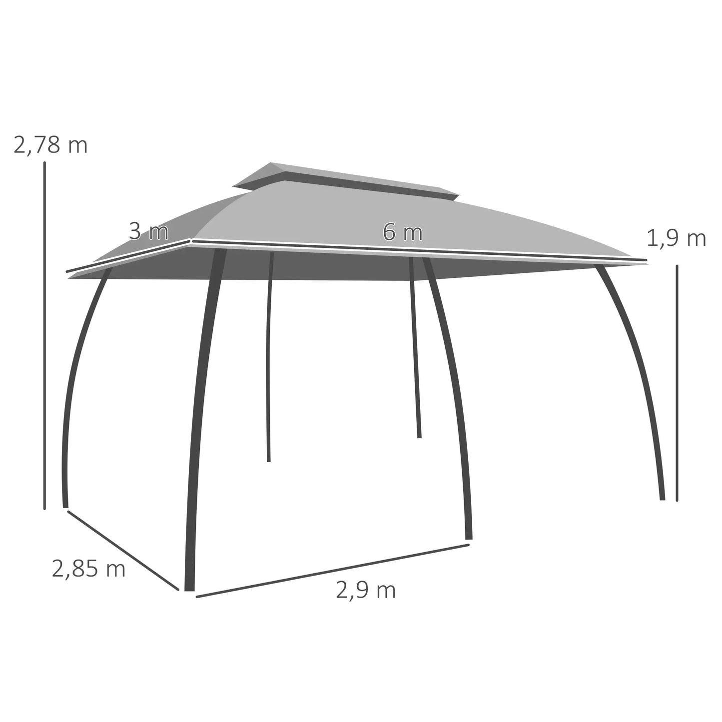 CENADOR DE JARDÍN AURELIA SHADE 3X6 image 9