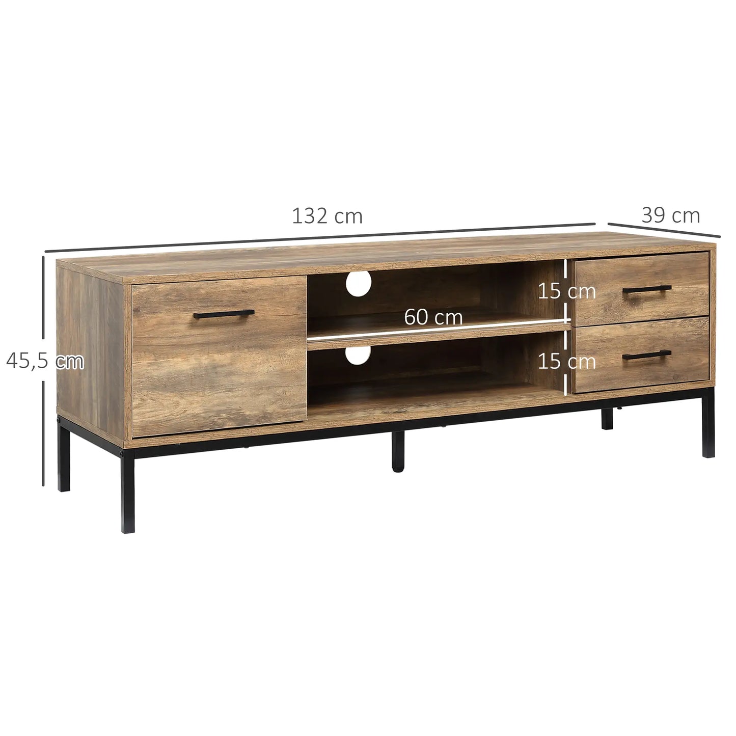 Mueble TV Industrial 132 cm image 12