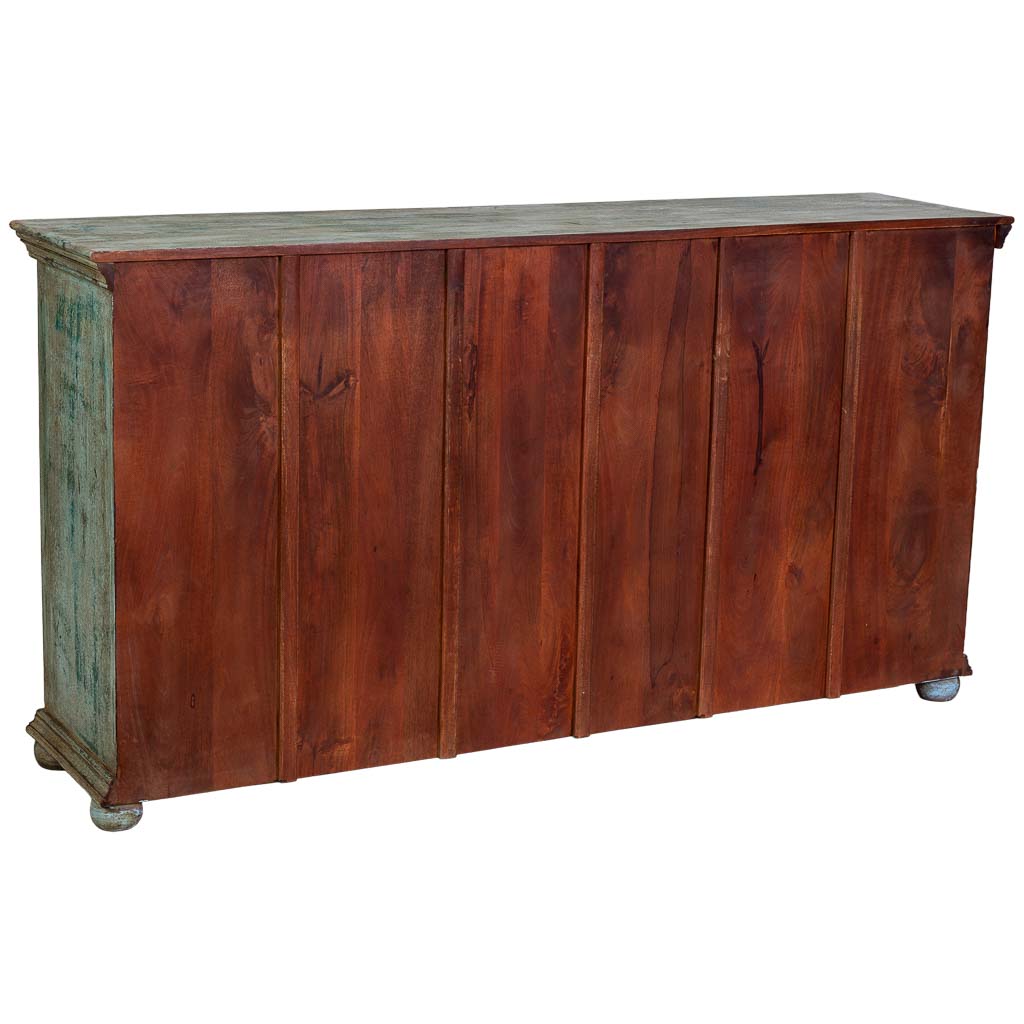 APARADOR DALIAN AQUA GREEN CARVED ARTESANAL image 7