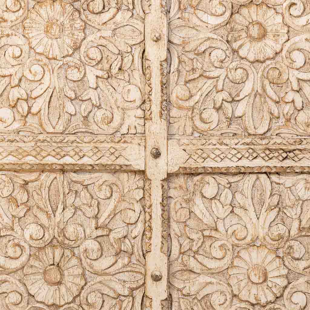 VITRINA DALIAN ARTESANAL BEIGE DE MADERA MACIZA image 7