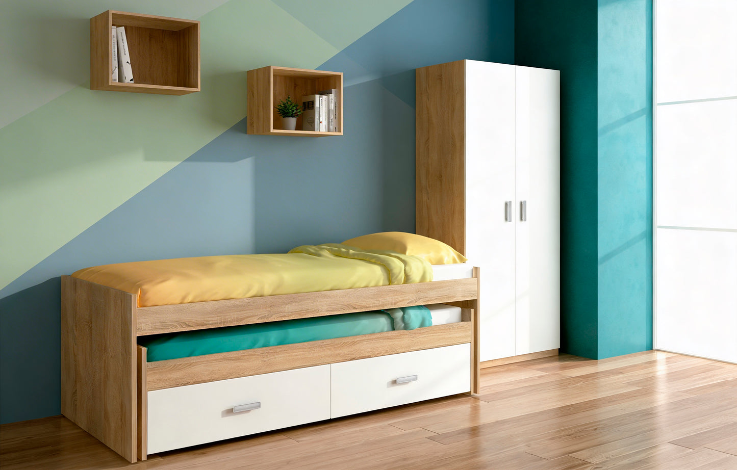 🛏️ DORMITORIO JUVENIL CHAMPION AMBIENTE 03 – COMPLETO, MODERNO Y CON GRAN CAPACIDAD