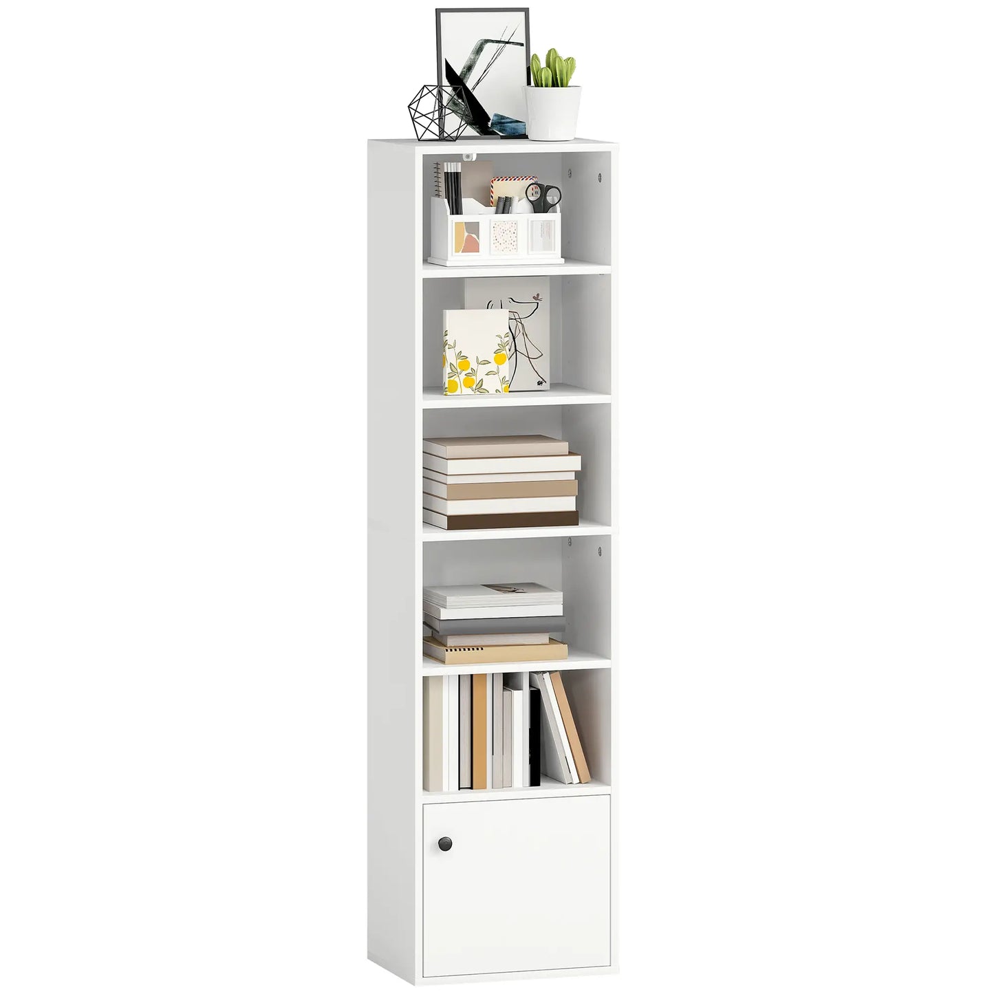📚 Librería VERTICAL PLUS – 5 Niveles con Puerta