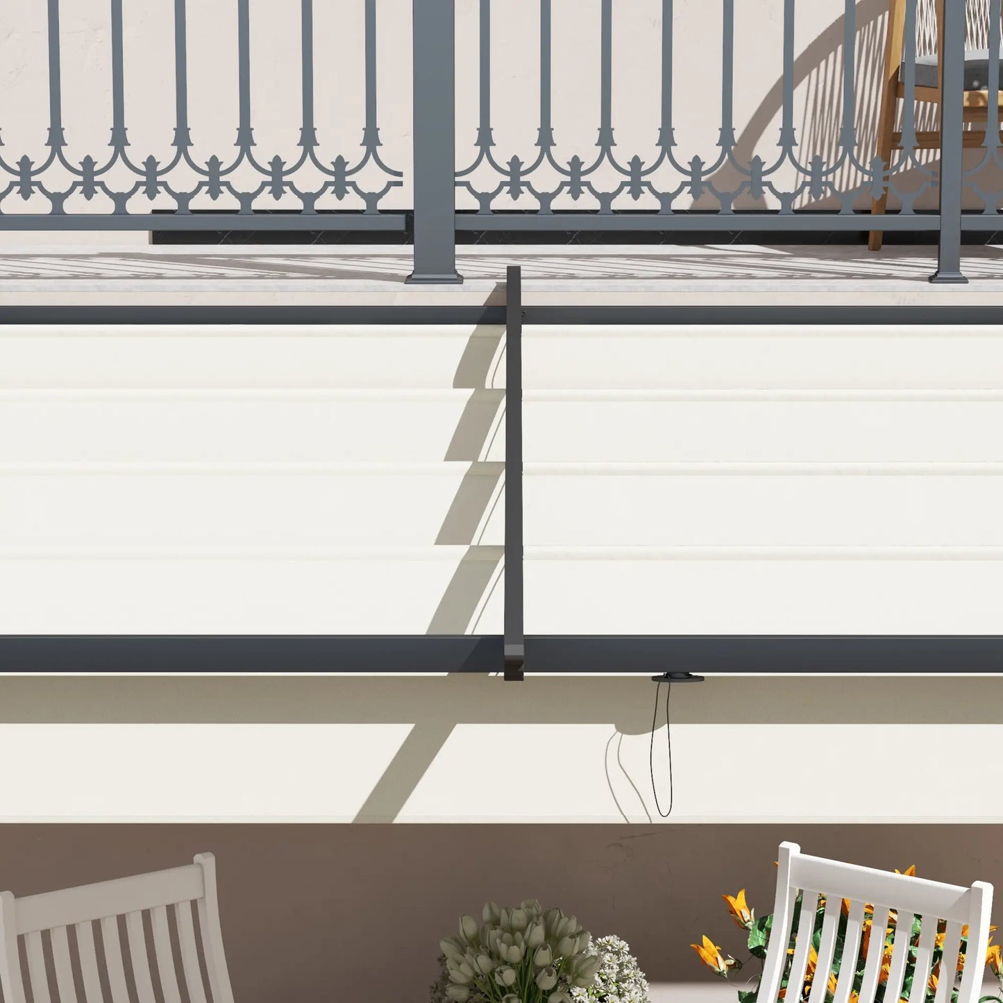PÉRGOLA DE JARDÍN SOLENZA RETRACTIL 3X3 image 9