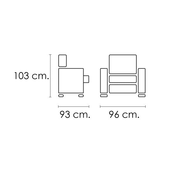 Sofá 1 plaza relax Alaska image 2