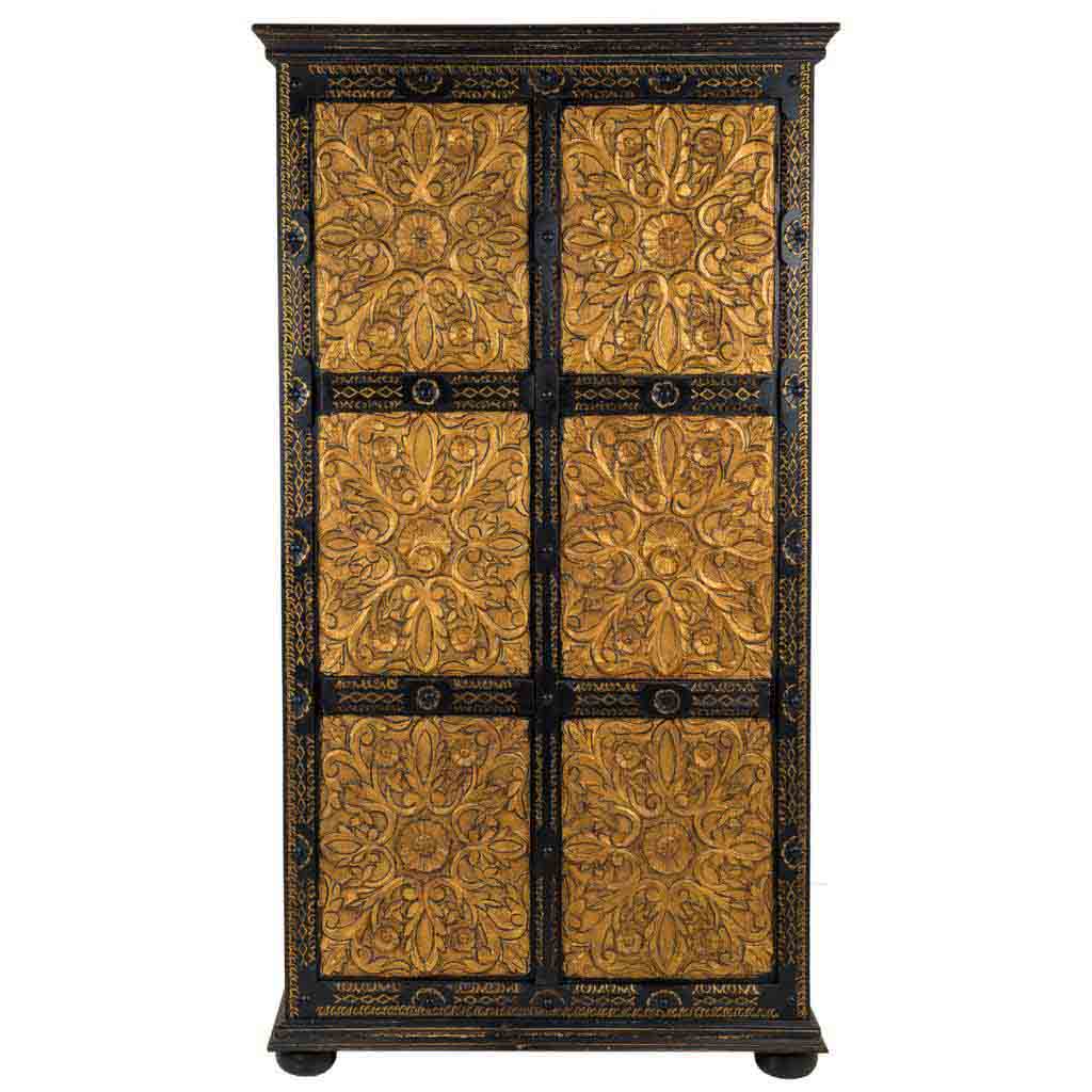 ARMARIO DALIAN ARTESANAL DE MADERA TALLADA ORO VIEJO image 5