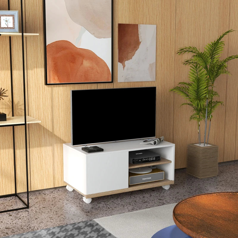 MUEBLE TV CON RUEDAS BLANCO image 8