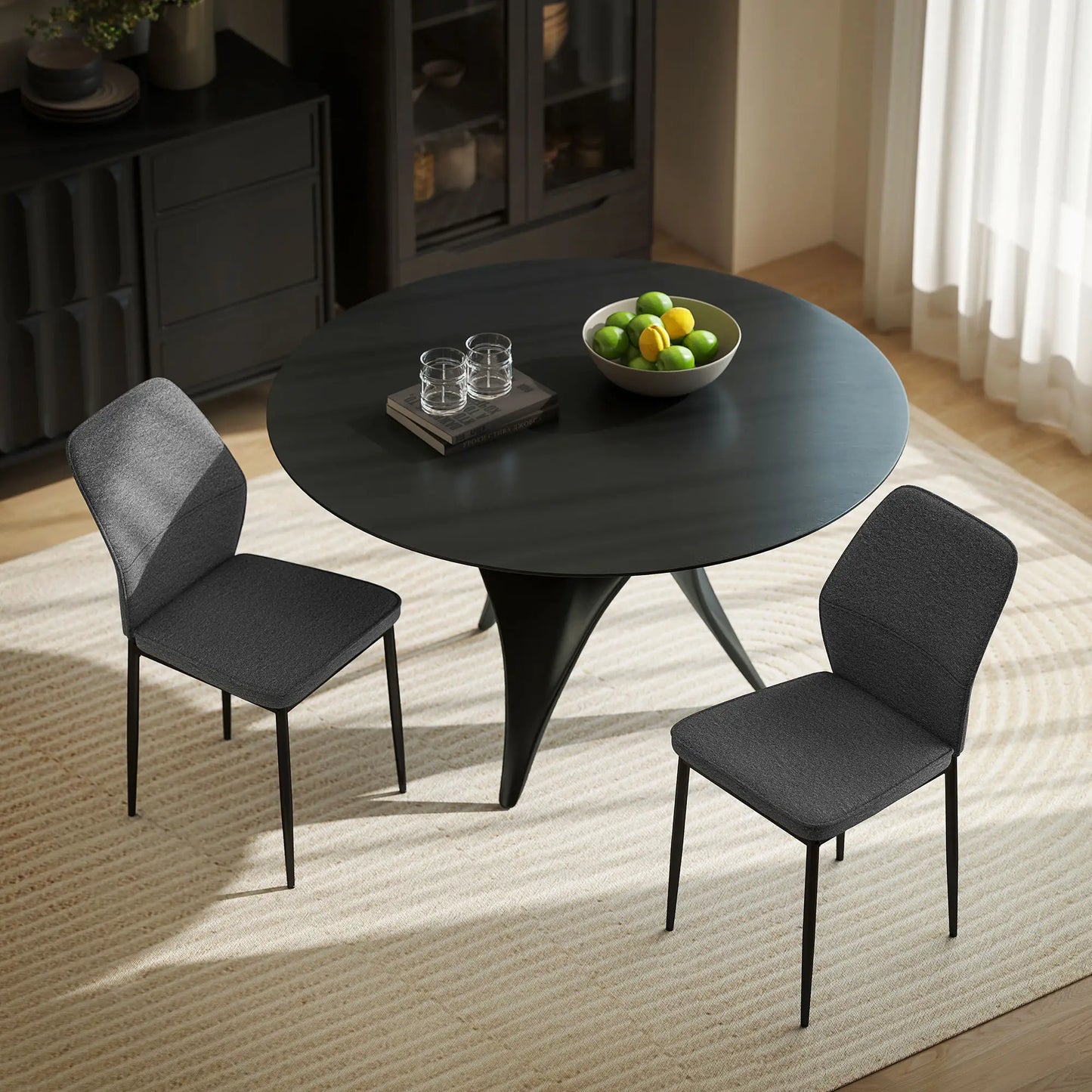 CONJUNTO DE 2 SILLAS DE COMEDOR TAPIZADAS EN TERCIOPELO image 8