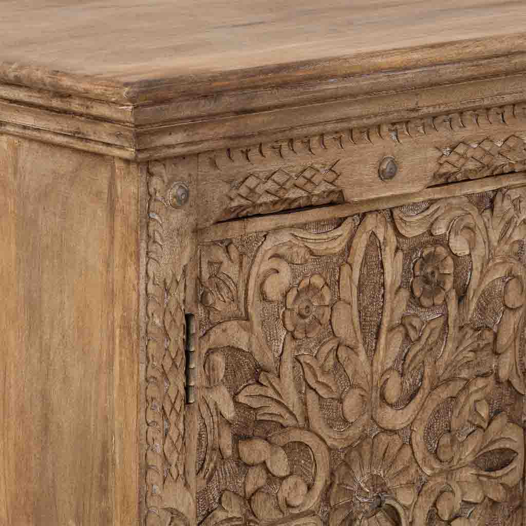 APARADOR DALIAN MARRÓN ENVEJECIDO 2 PUERTAS Y HUECO CENTRAL image 6