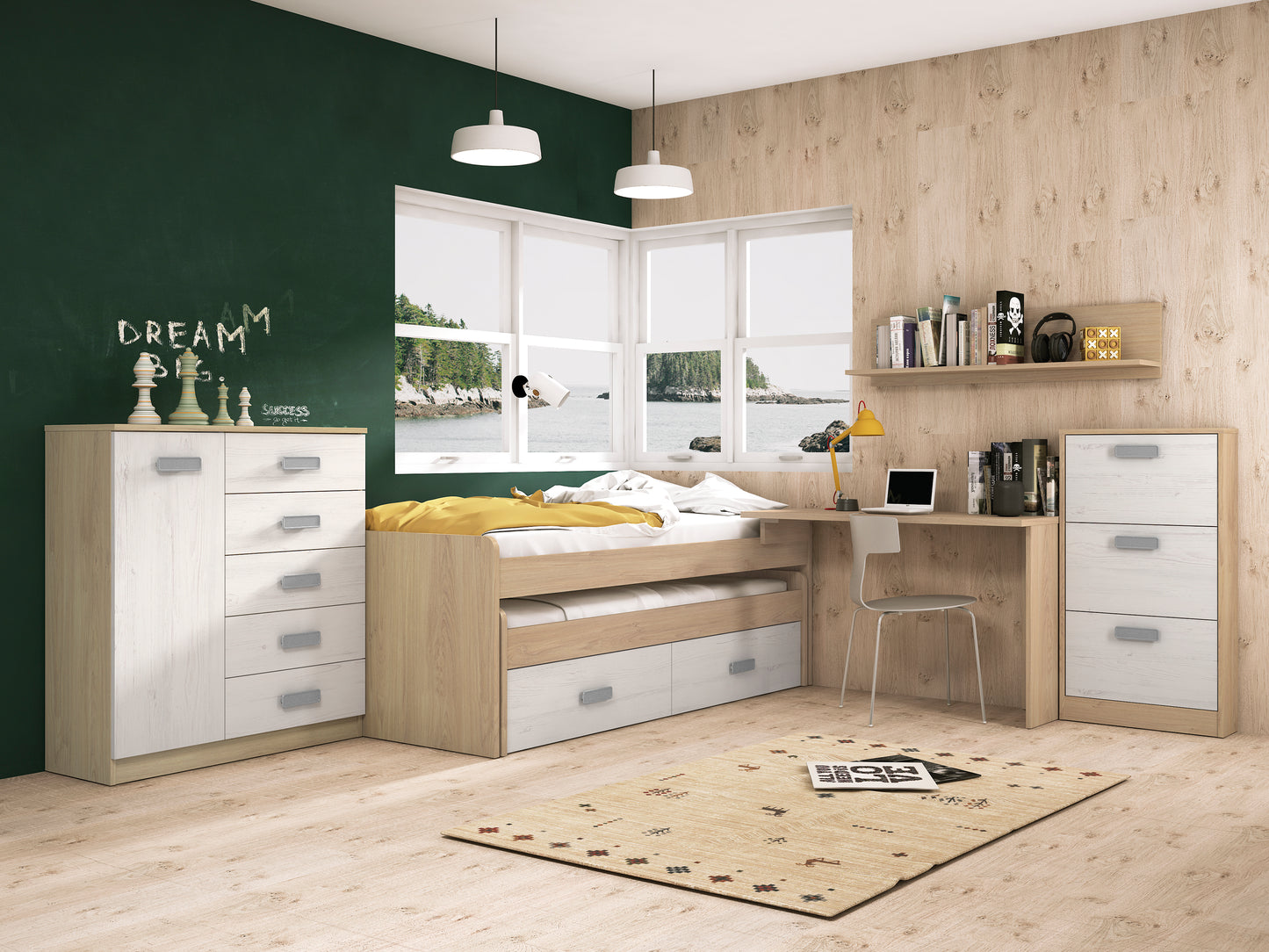 Dormitorio juvenil Donald 18 en color Puccini-Andersen image 0