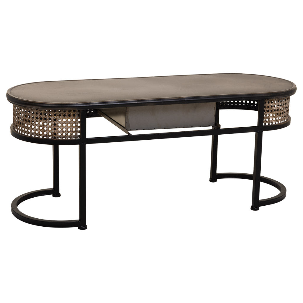 KIT MESA AUXILIAR ALKA DE METAL MARRÓN 1 CAJÓN image 7