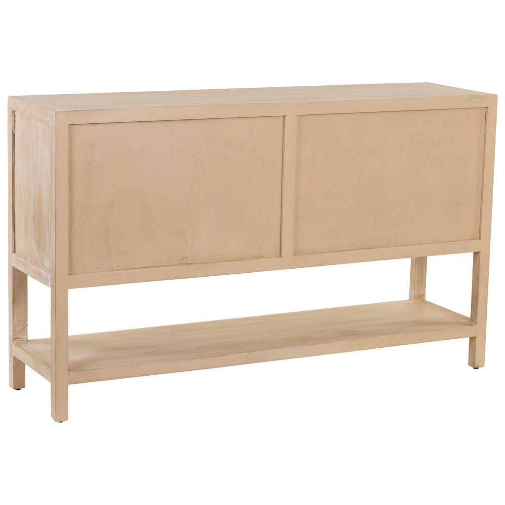 APARADOR VITRINA ALMA DE MADERA BLANCA image 7
