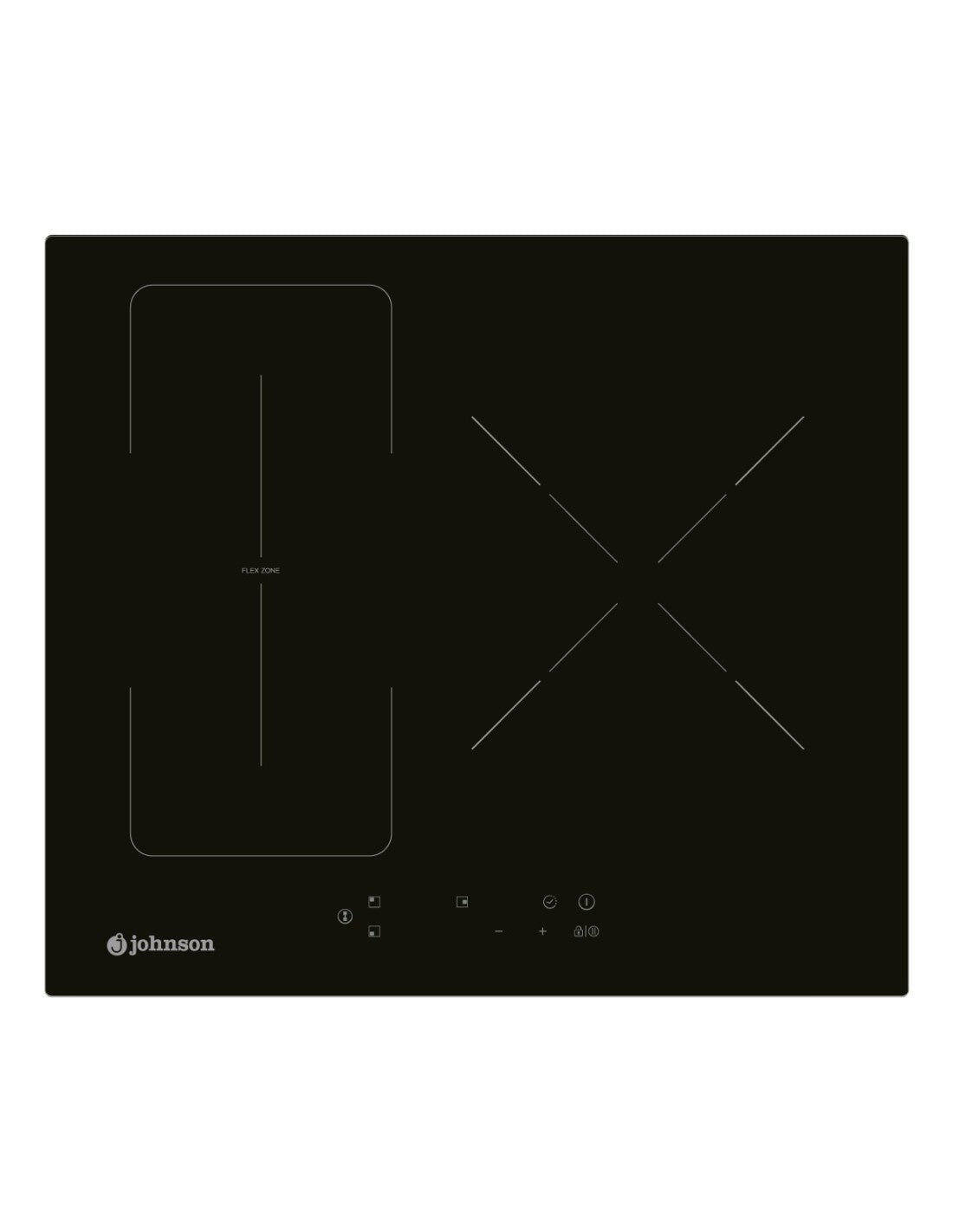 🔥 Placa de Inducción Johnson JINDU332FLEX Flexible Cristal Negro – 60 cm con Zona Flex y Booster