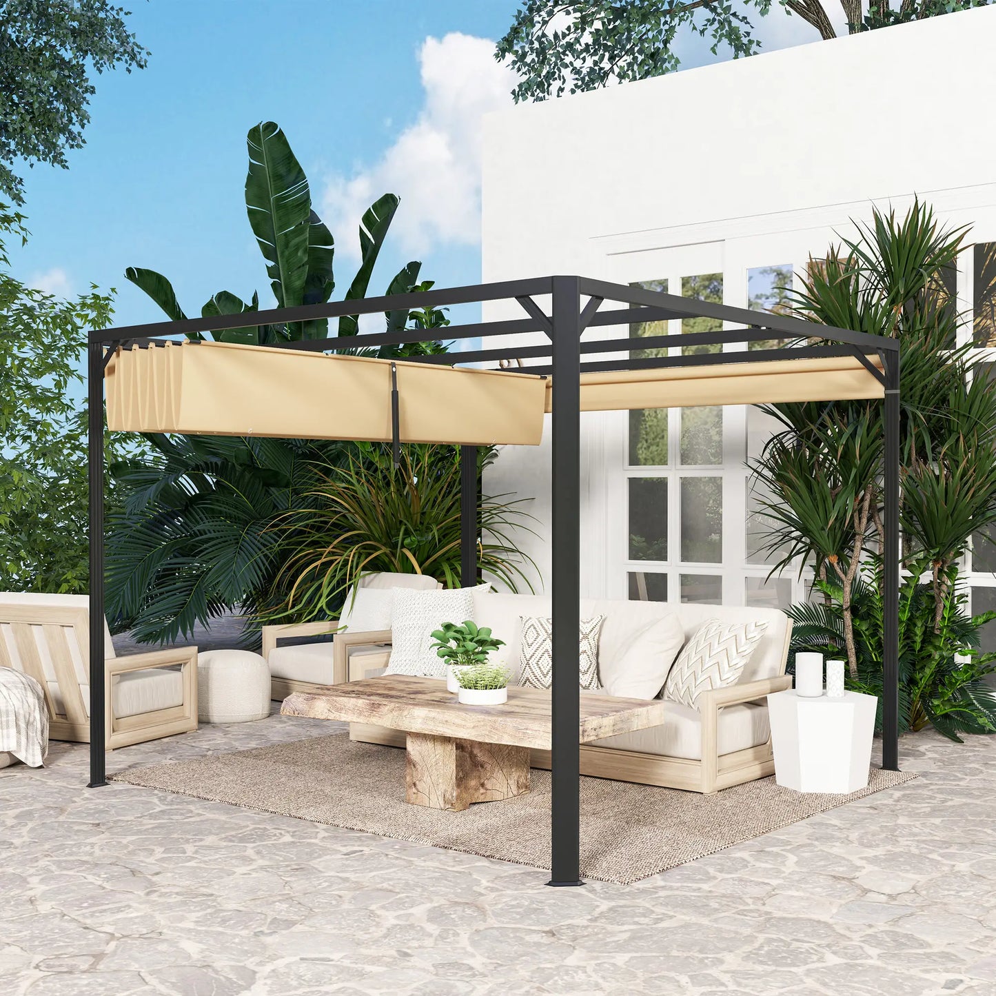 PÉRGOLA RETRÁCTIL DE ALUMINIO SAHARA FLEX 3X3 image 4