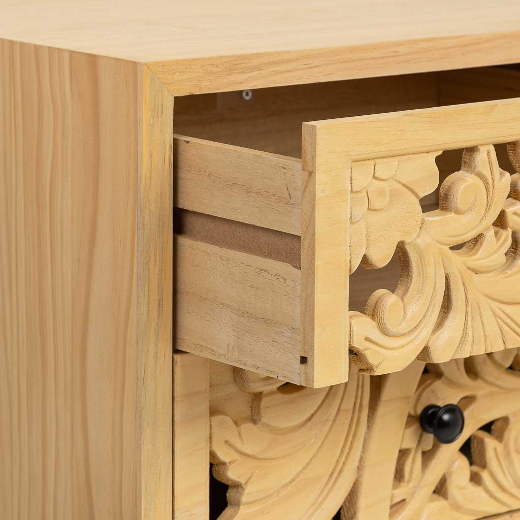 CÓMODA DE MADERA MARRÓN – COLECCIÓN DAVIS (5 CAJONES) image 2