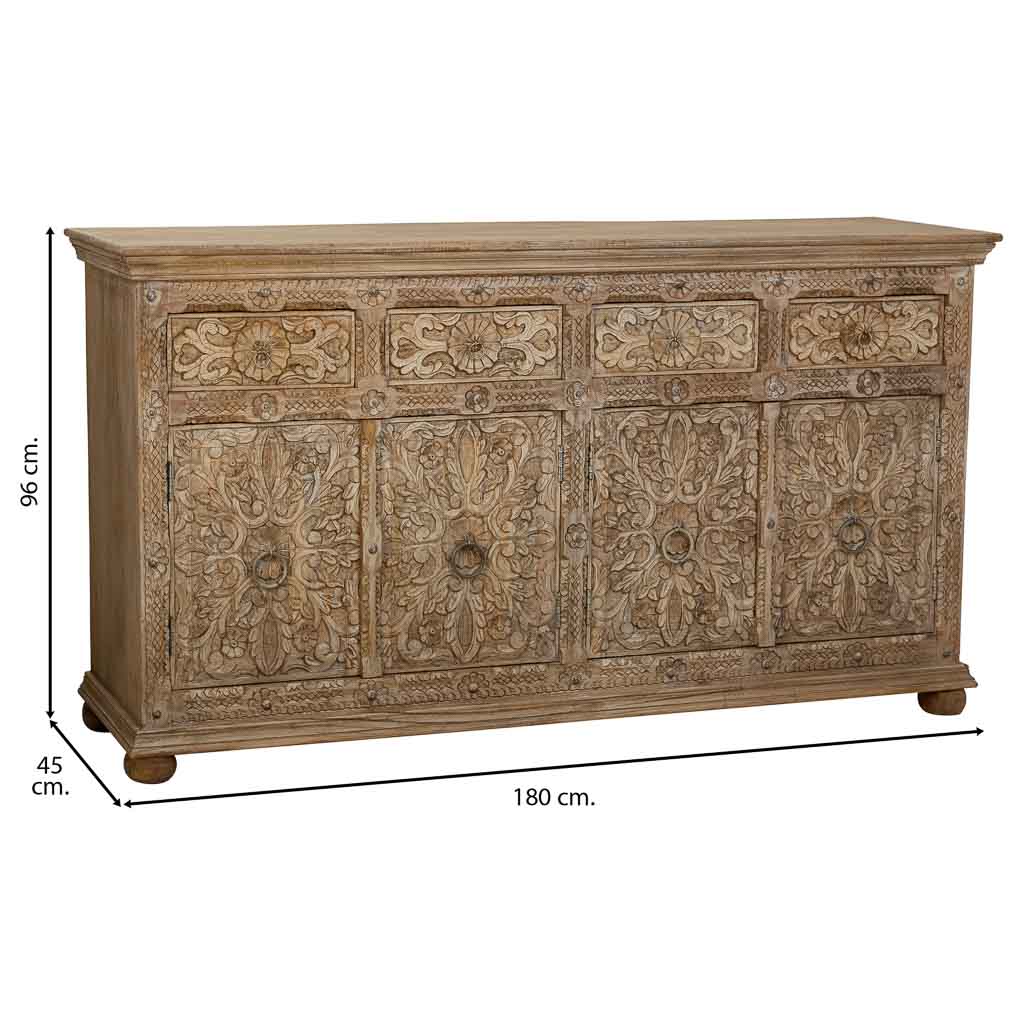 APARADOR DALIAN MARRÓN ARTESANAL GRAN FORMATO image 7