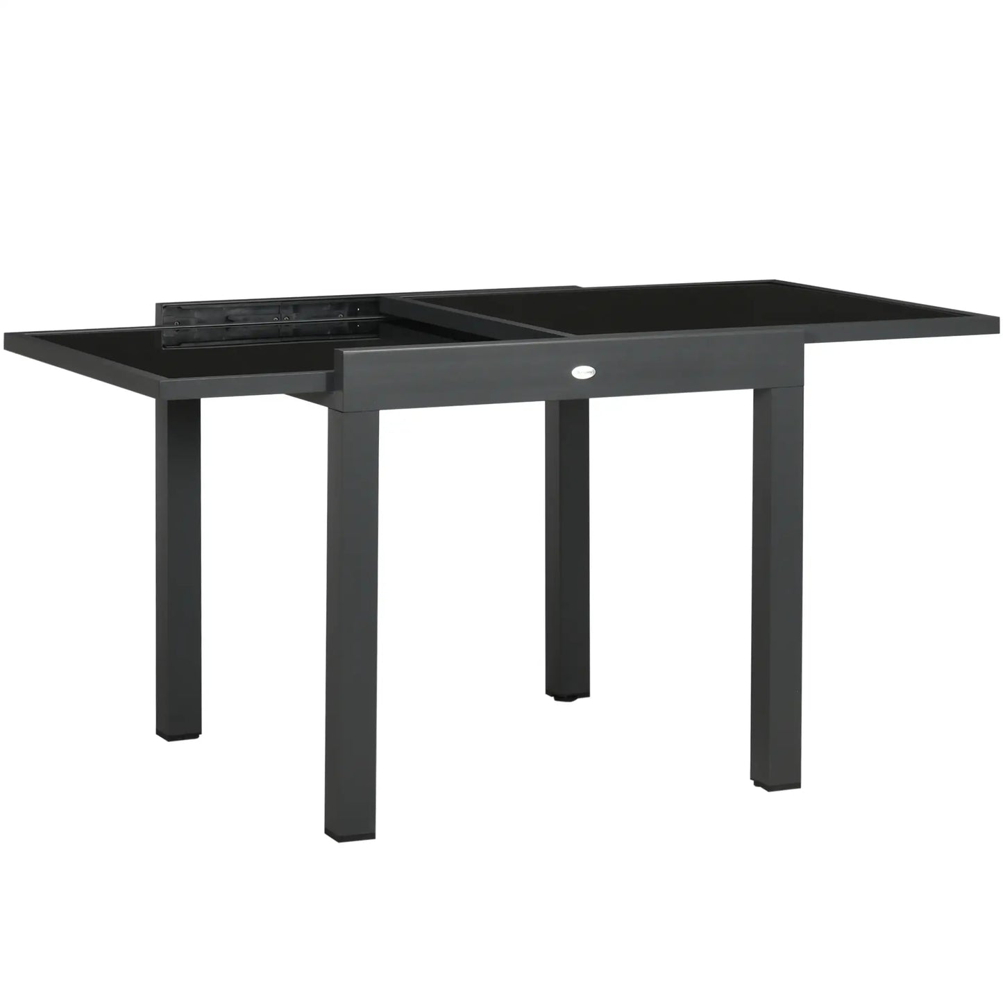 MESA DE JARDÍN EXTENSIBLE ALUMINIO NEGRO MODELO BAHÍA image 8