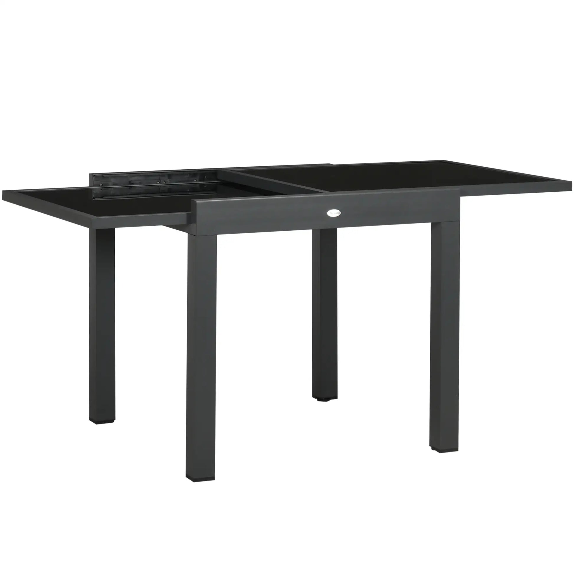 MESA DE JARDÍN EXTENSIBLE ALUMINIO NEGRO MODELO BAHÍA image 8