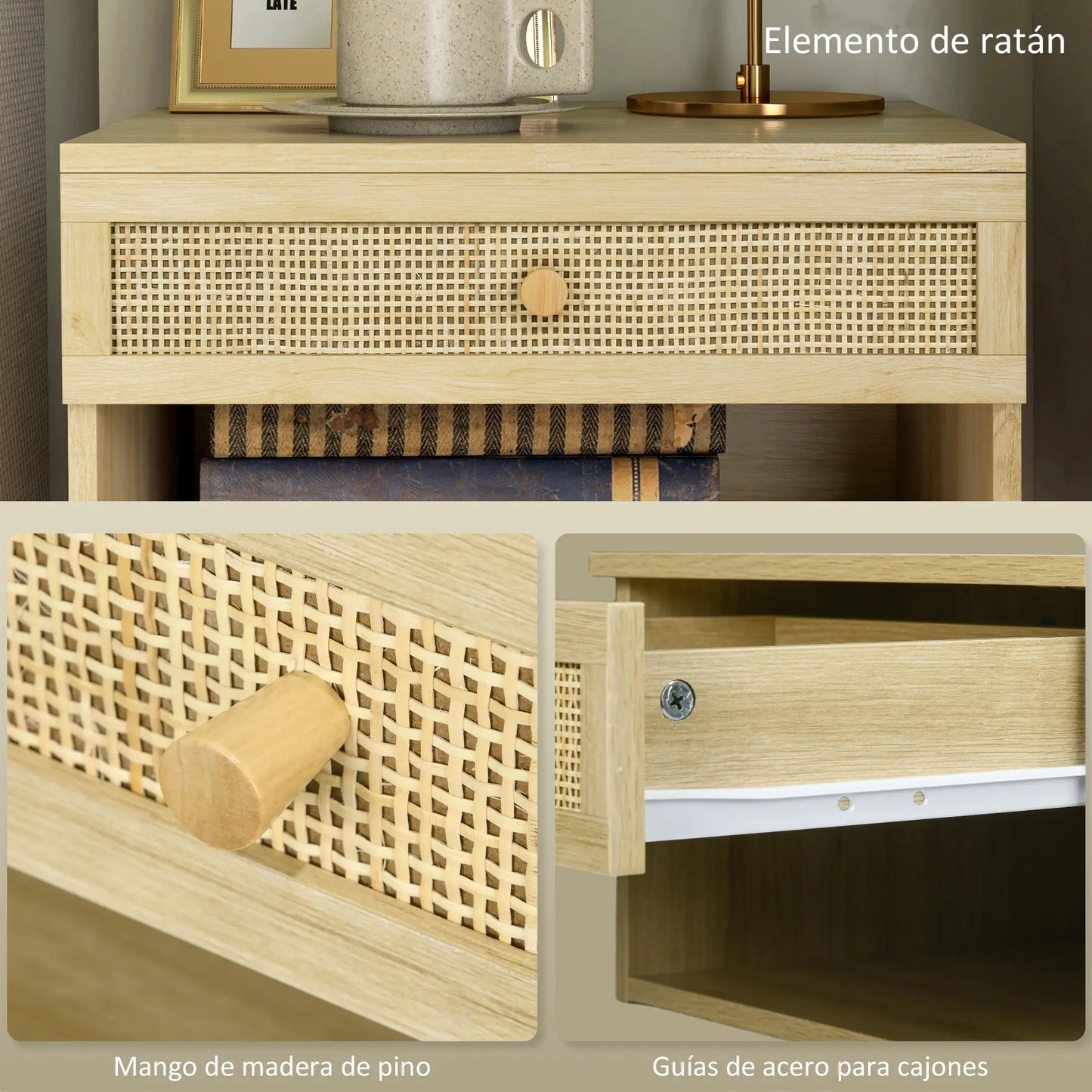 JUEGO DE MESITAS NATUR FLOAT RATTAN image 6