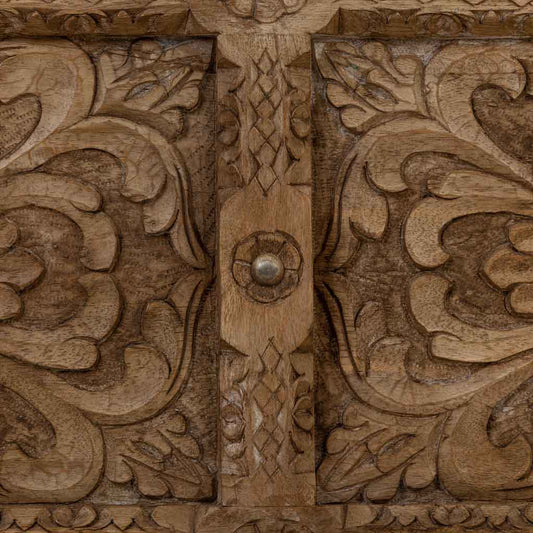 MESA BAÚL DE CENTRO DALIAN ARTESANAL MARRÓN image 0