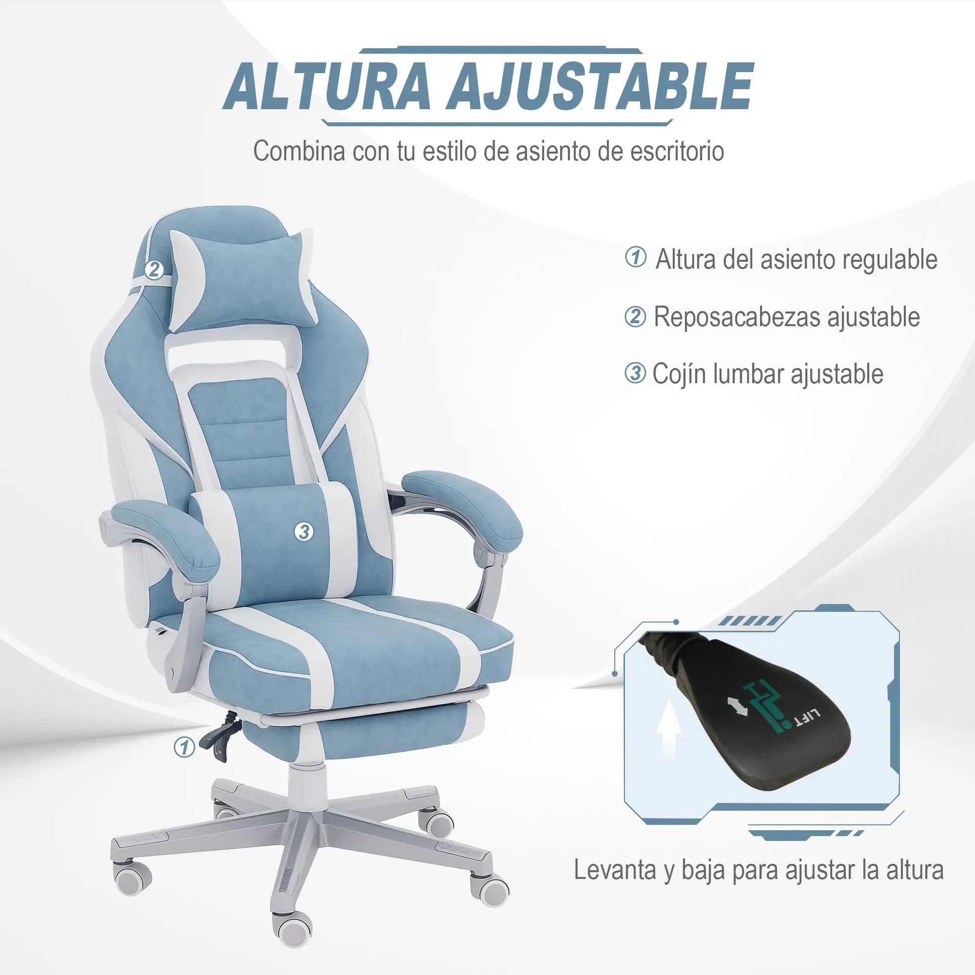 SILLA GAMER MODELO BLUELORD image 4
