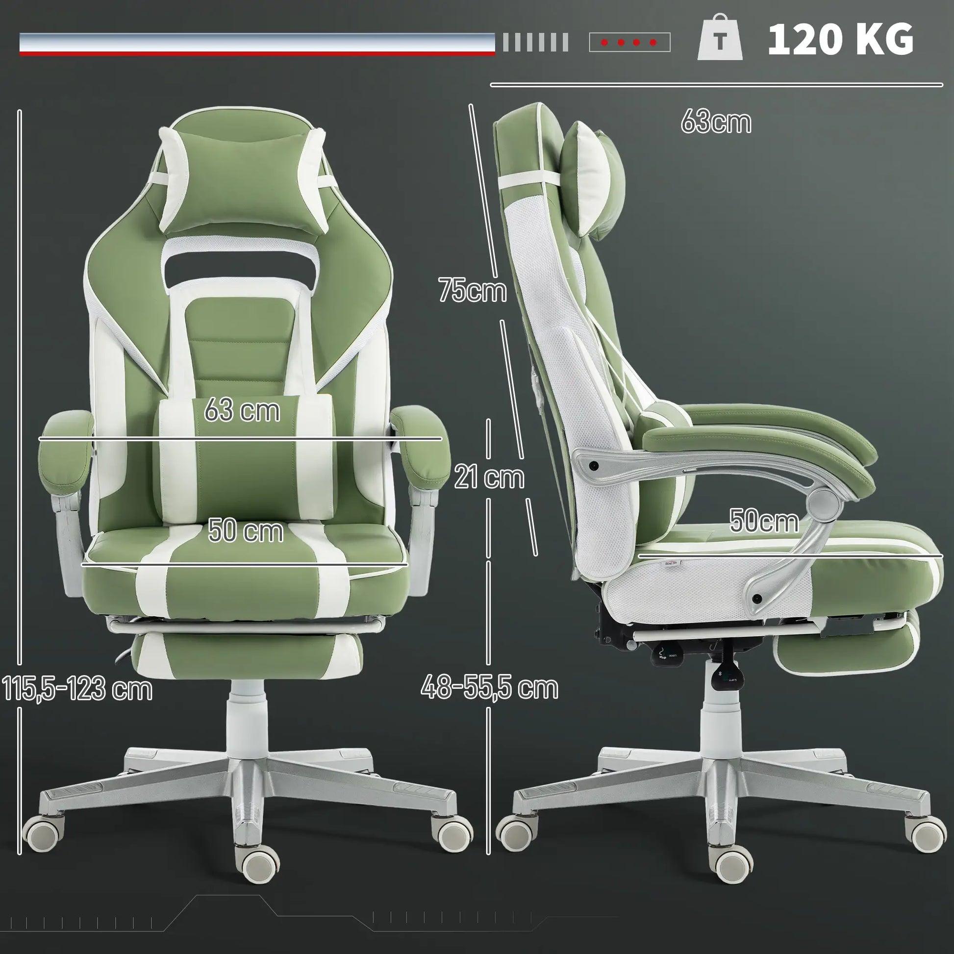SILLA GAMING MODELO VERDE RELAX PRO image 9