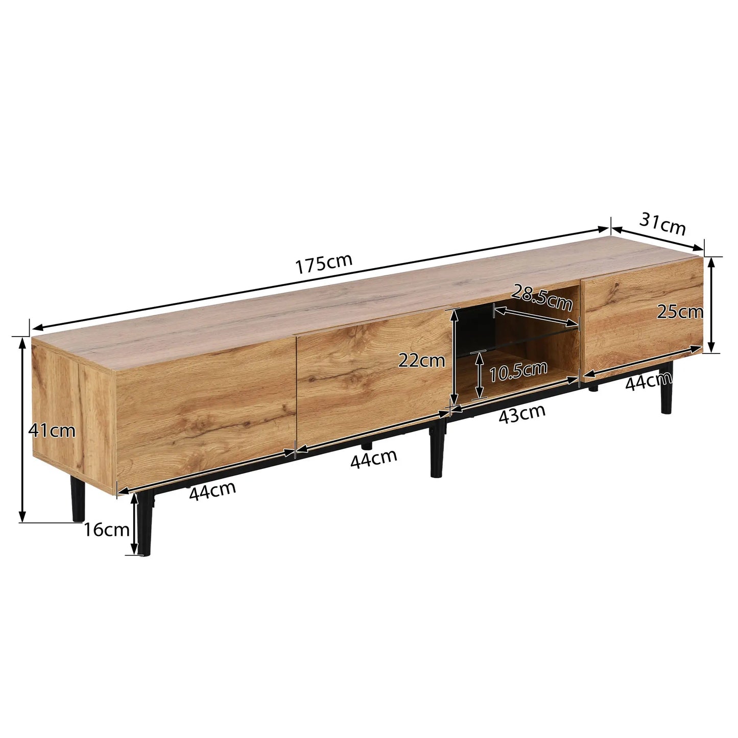 MUEBLE TV “LED WOODLINE 175” image 6