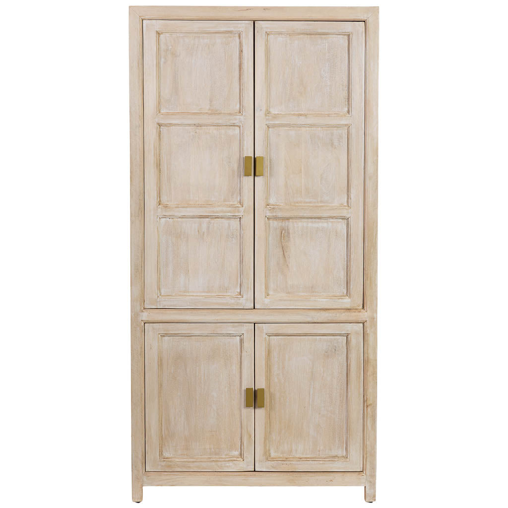 ARMARIO ALMA DE MADERA BLANCA 4 PUERTAS image 3