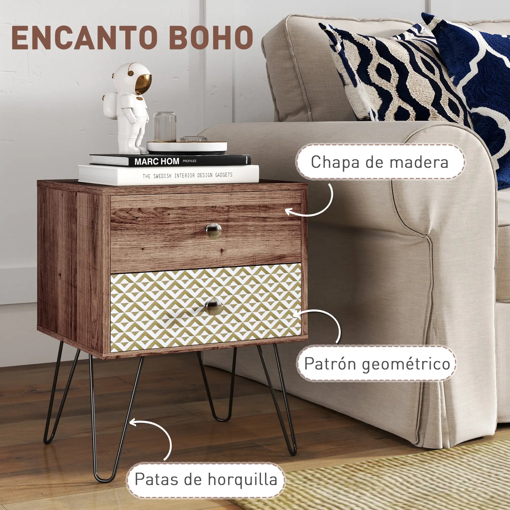 MESITA DE NOCHE BOHO KÁLIMA image 4