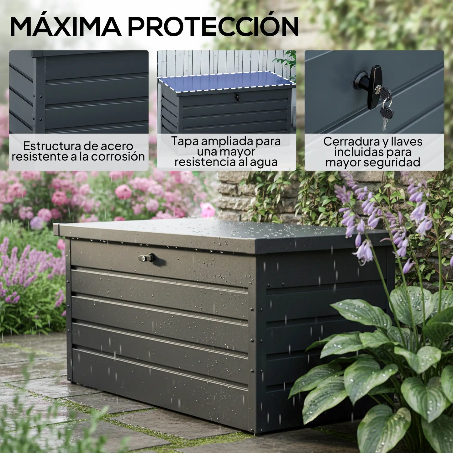 ARCÓN EXTERIOR DE ACERO 311 L CON CERRADURA – MODELO FORTEX image 6