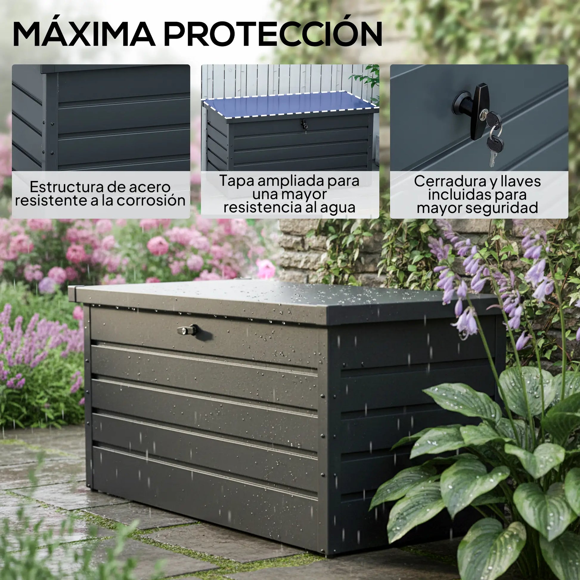ARCÓN EXTERIOR DE ACERO 311 L CON CERRADURA – MODELO FORTEX image 6