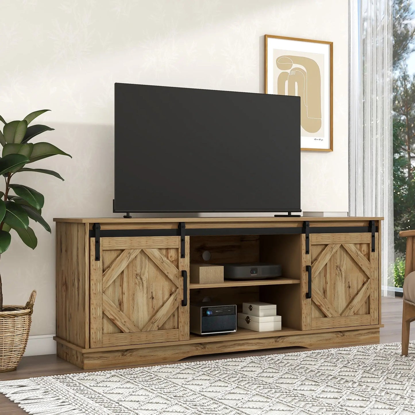 MUEBLE TV “RÚSTICO BARN DOOR 150” image 3