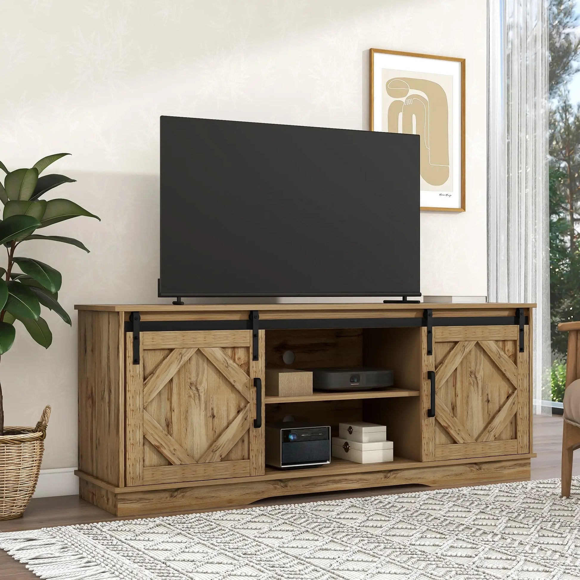 MUEBLE TV “RÚSTICO BARN DOOR 150” image 3