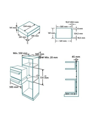 Cajón Calientaplatos Johnson Cristal Negro image 1