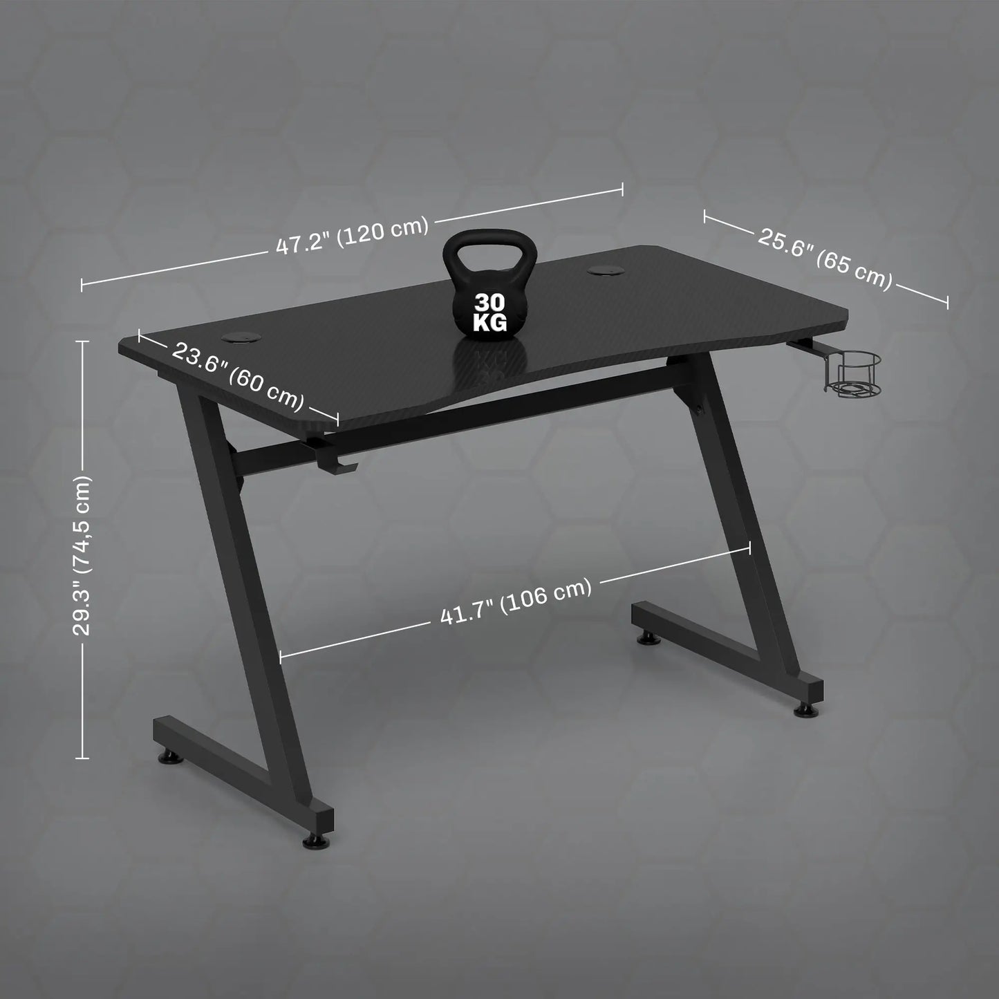 MESA GAMING MODELO CARBON PRO X120 image 1