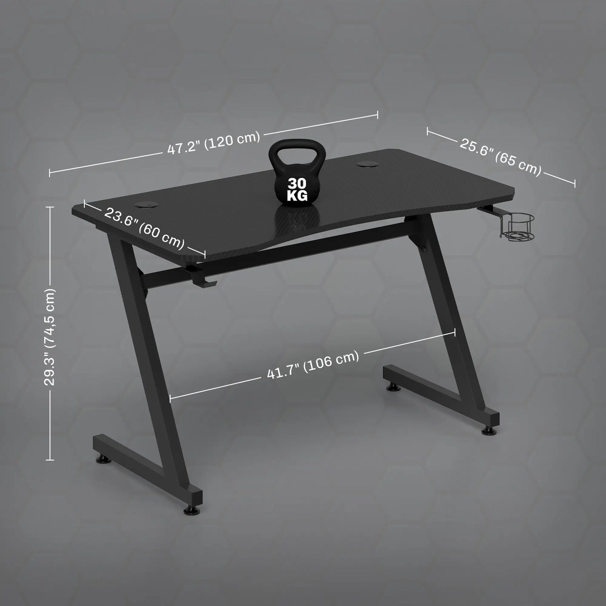 MESA GAMING MODELO CARBON PRO X120 image 1