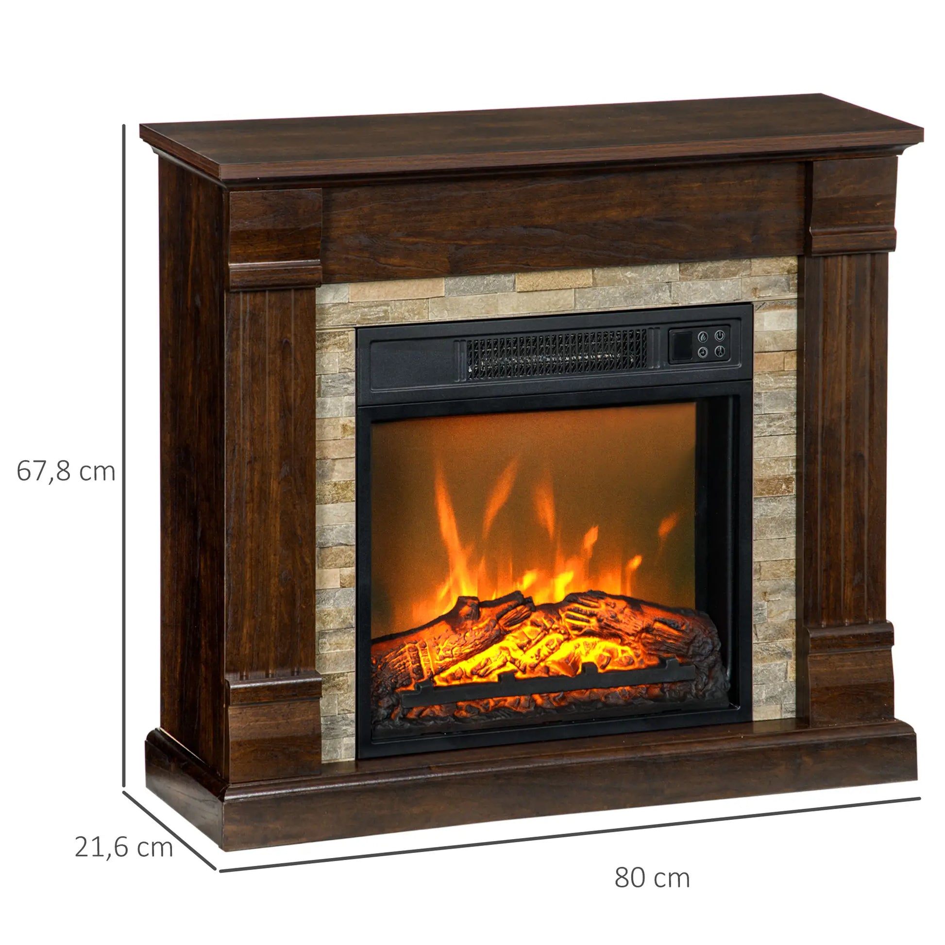CHIMENEA ELÉCTRICA BROWNFIRE COZY 1800W 80 CM image 4