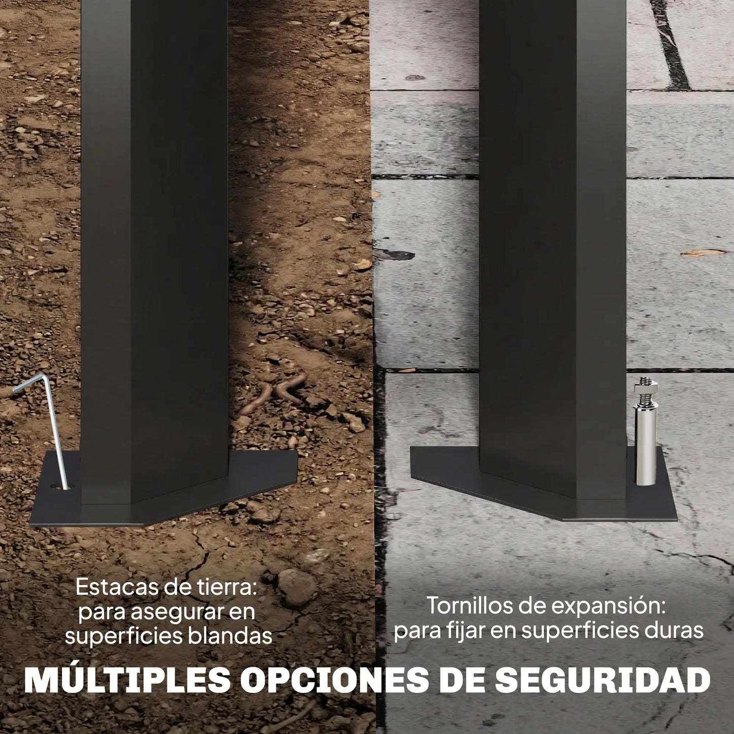 🌑 Pérgola VENTO 3x4 m Techo Ajustable Gris Oscuro