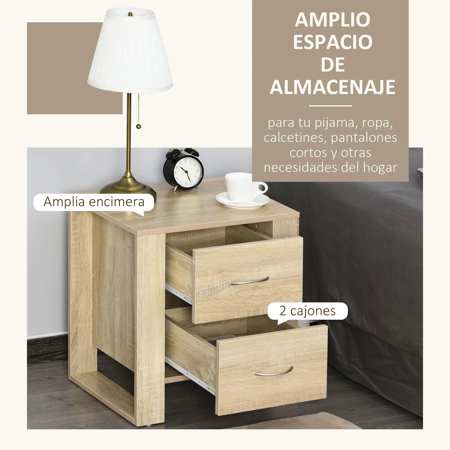 MESITA DE NOCHE NORDICWOOD DUO image 5