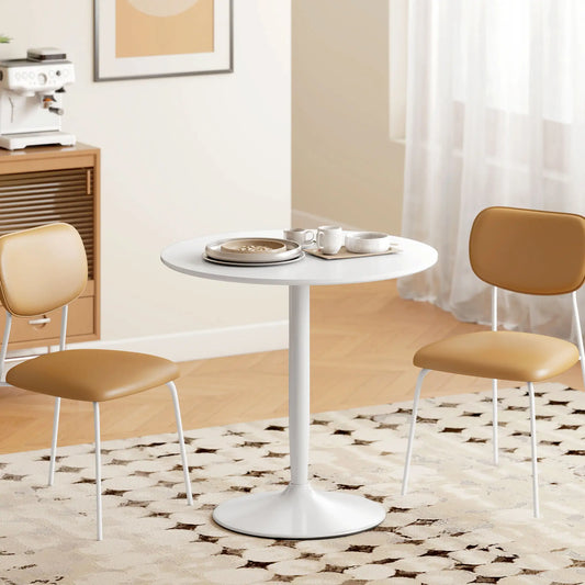 MESA DE COMEDOR REDONDA 80 CM BLANCA O NEGRA – MODELO NÁPOLES image 0
