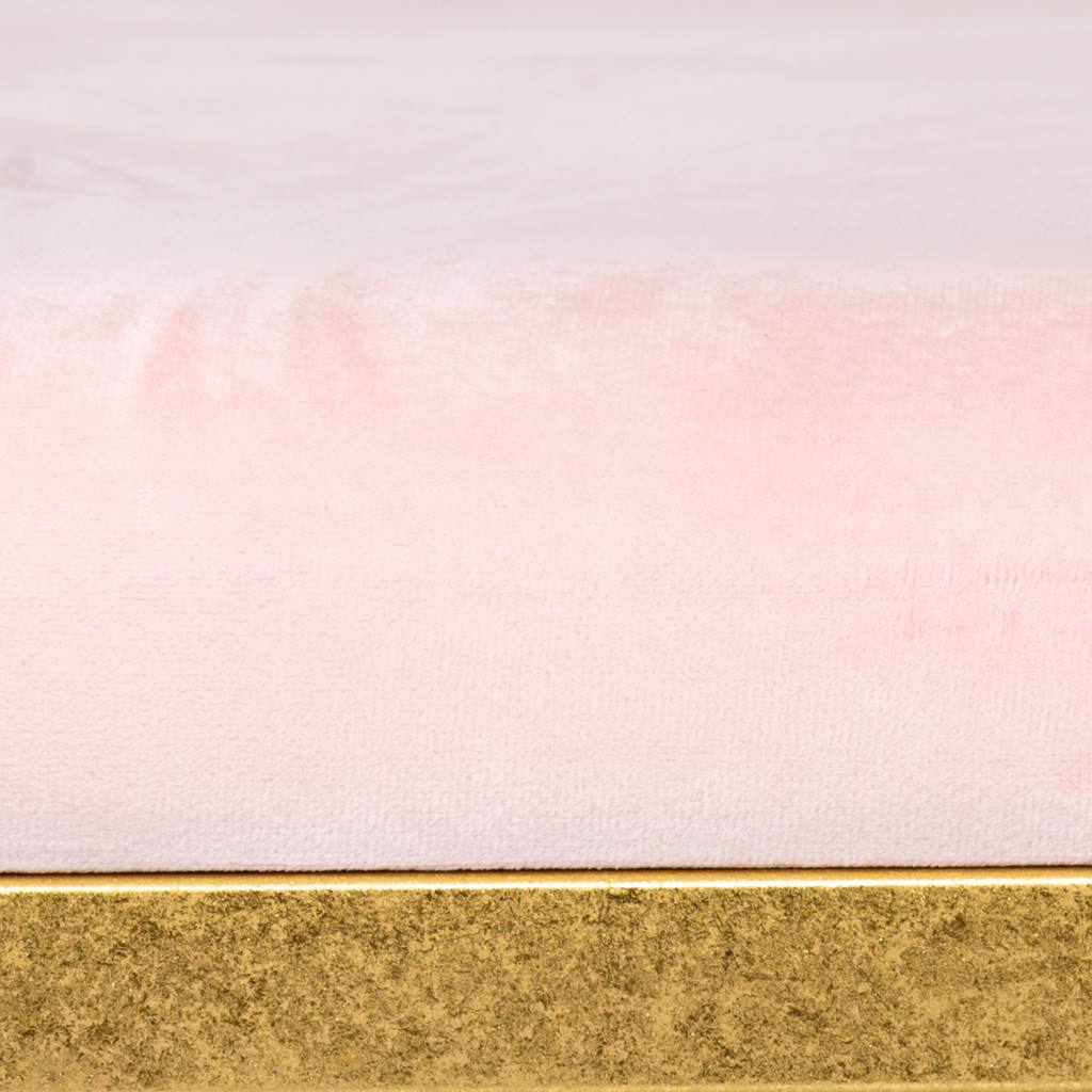 BANQUETA DORADA ROSÉ VELVET SANTIAGO image 4